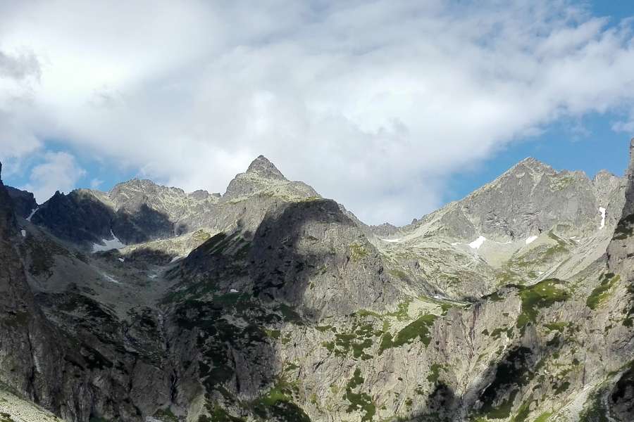 Tatry Słowackie latem widok z Doliny Zimnej Wody