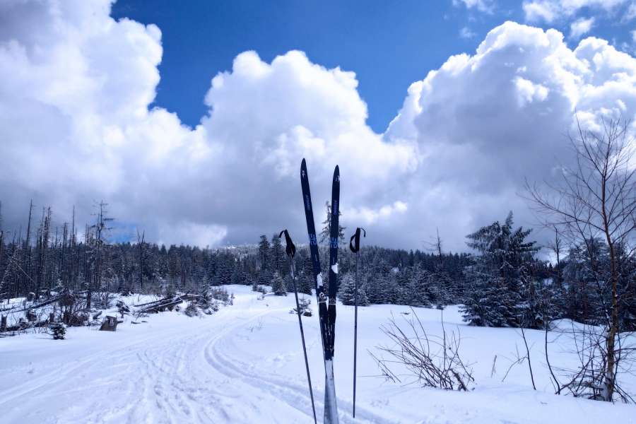 Narty biegowe w Gorcach, dolina Lepietnicy